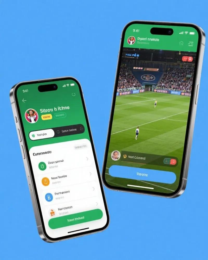 欧冠 App 界面展示